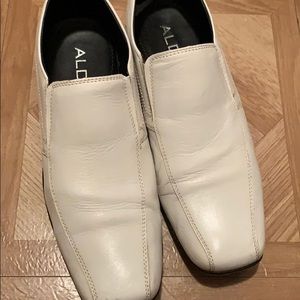 ALDO white loafers